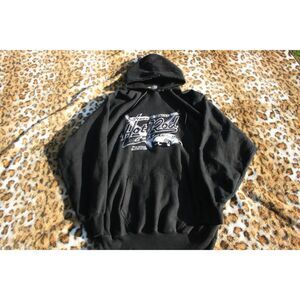 Steve and Barrys Heavyweight Y2K Embroidered Racing Hoodie Vintage XL